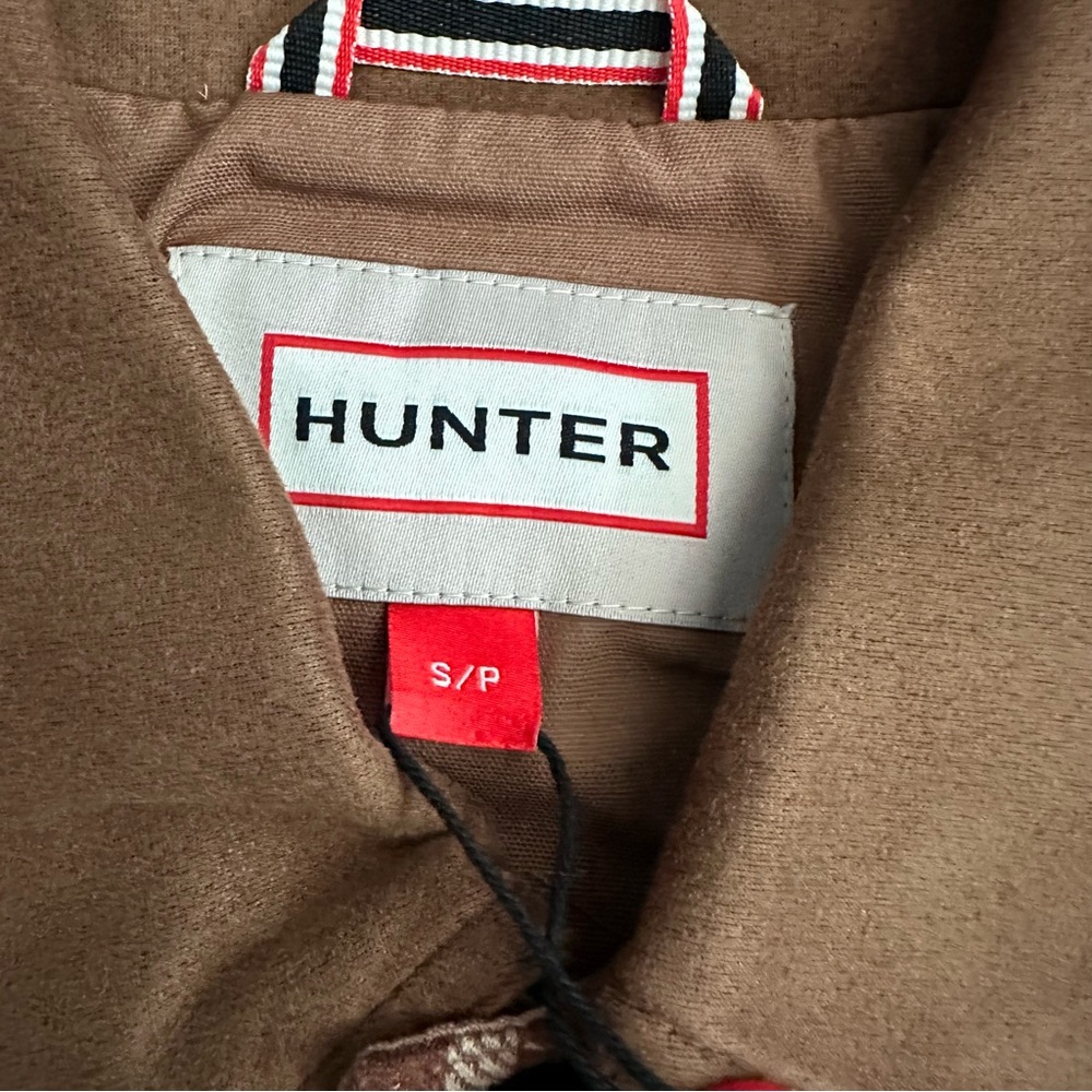 Hunter Lined Canvas Jacket Brown Plaid Mens S Barn Coat Rugged Utility Gorpcore - Picture 10 of 16
